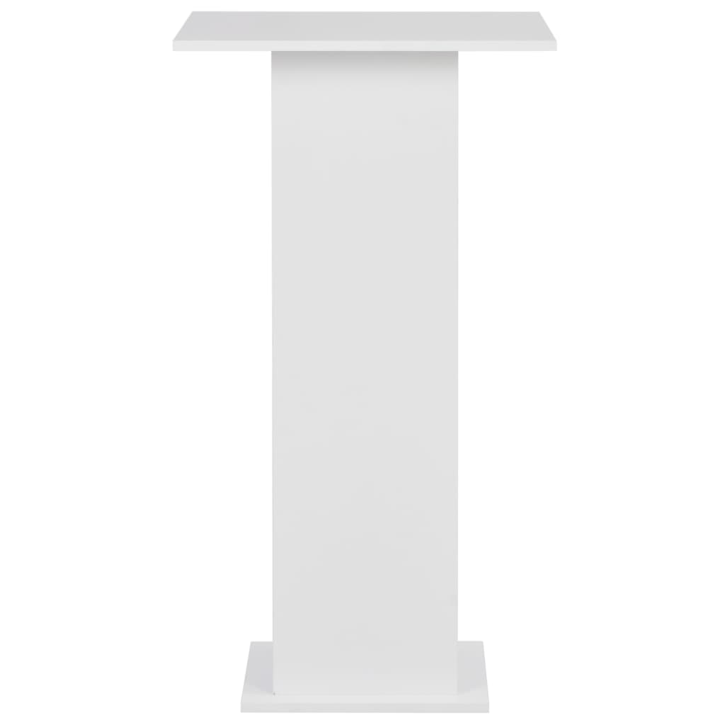 vidaXL Bar Table White 60x60x110 cm