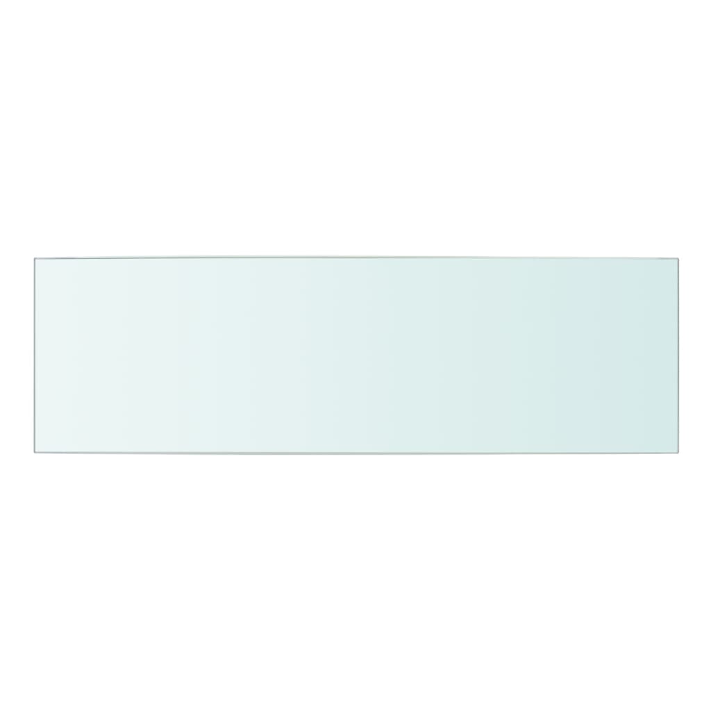 vidaXL Shelf Panel Glass Clear 50x15 cm