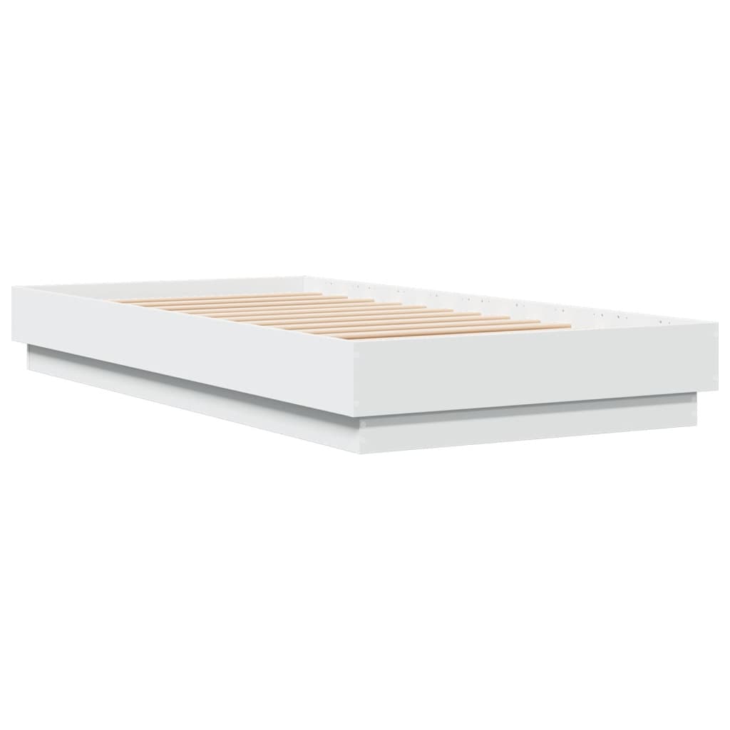 vidaXL Bed Frame White 90x190 cm Engineered Wood