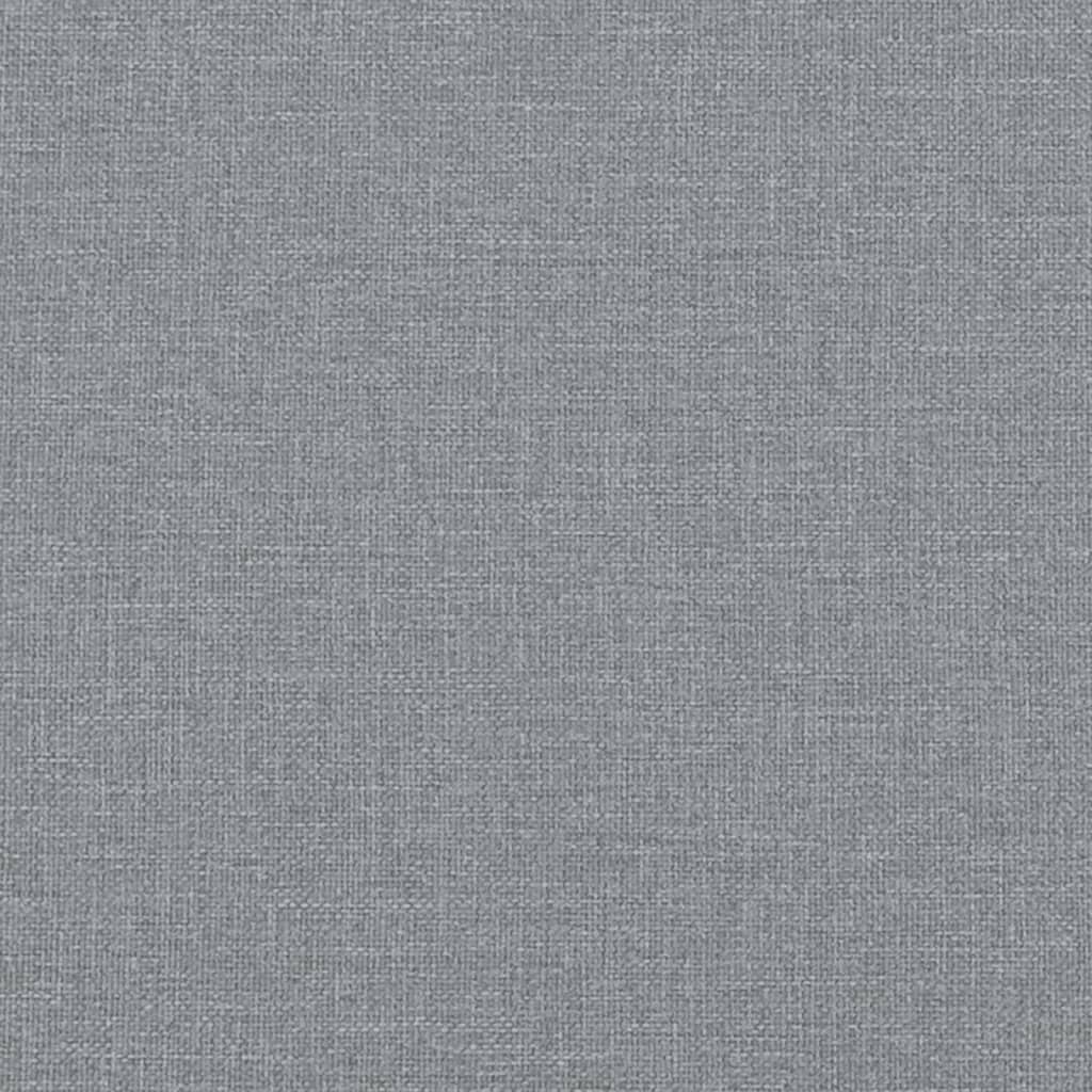 vidaXL Chaise Longue Light Grey Fabric