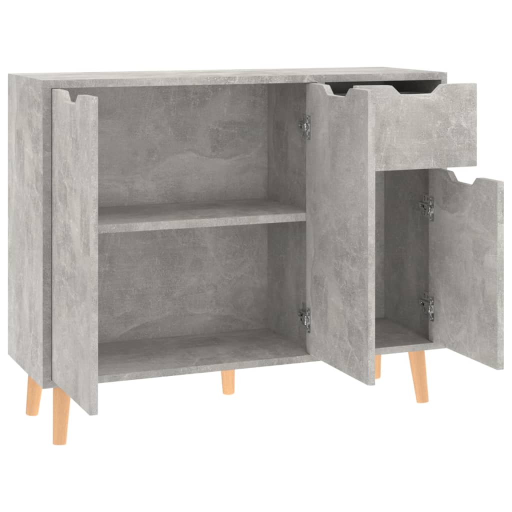 vidaXL Sideboard Concrete Grey 90x30x72 cm Engineered Wood