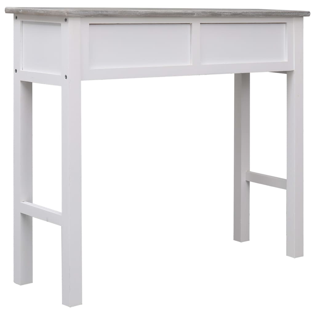 vidaXL Console Table Grey 90x30x77 cm Wood
