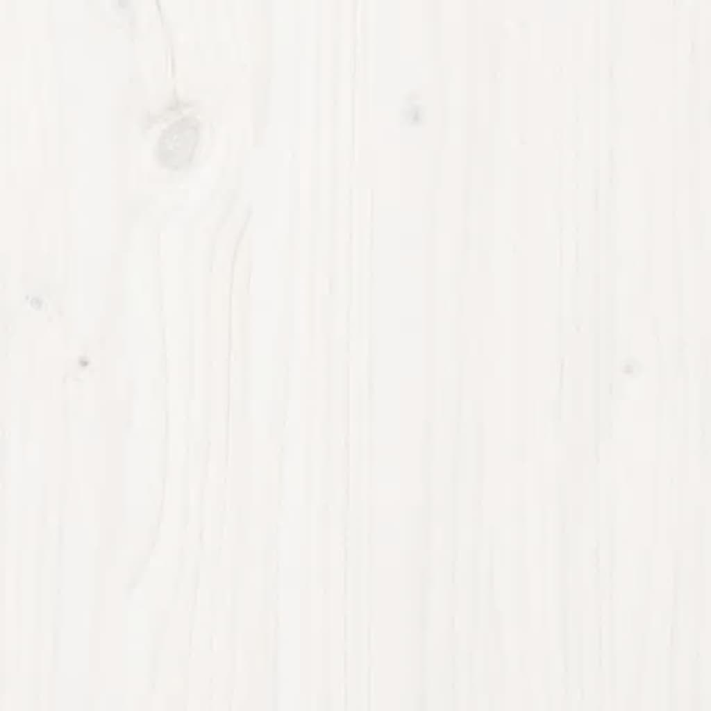 vidaXL Shoe Bench White 110x38x45.5 cm Solid Wood Pine