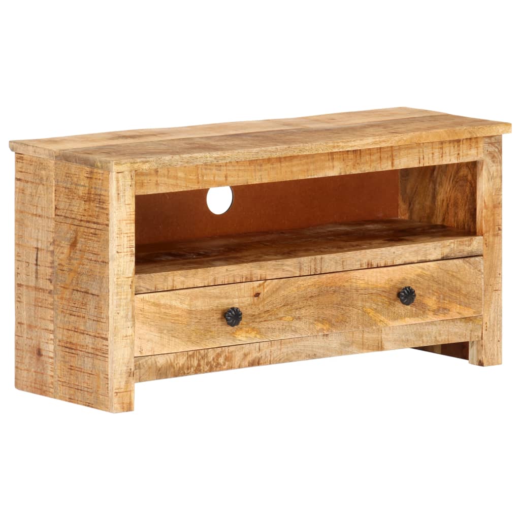 vidaXL TV Cabinet 79x30x40 cm Rough Mango Wood