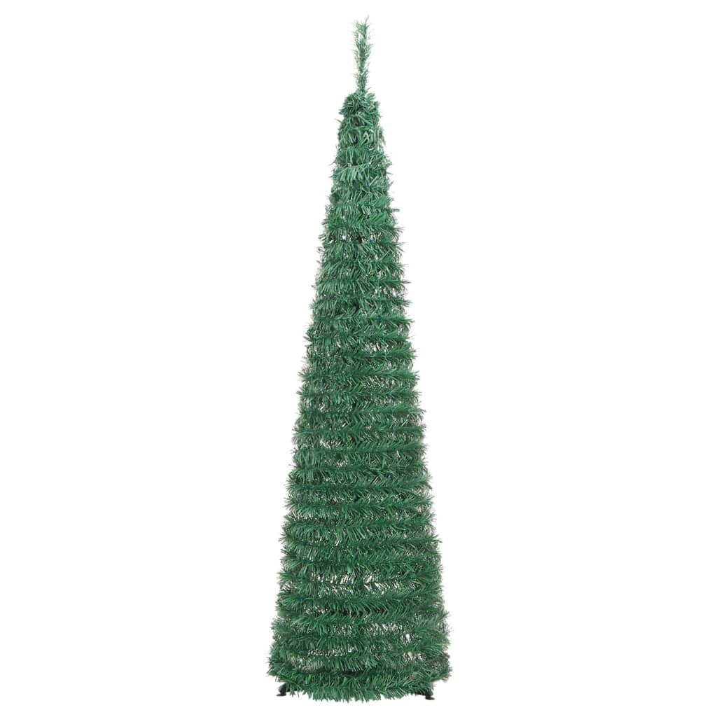 vidaXL Artificial Christmas Tree Pop-up 50 LEDs Green 120 cm