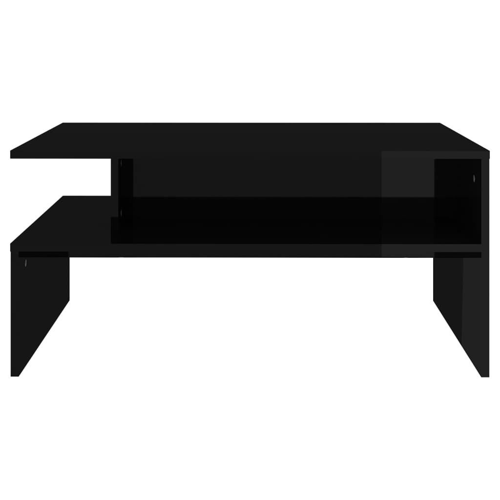 vidaXL Coffee Table High Gloss Black 90x60x42.5 cm Chipboard | vidaXL ...
