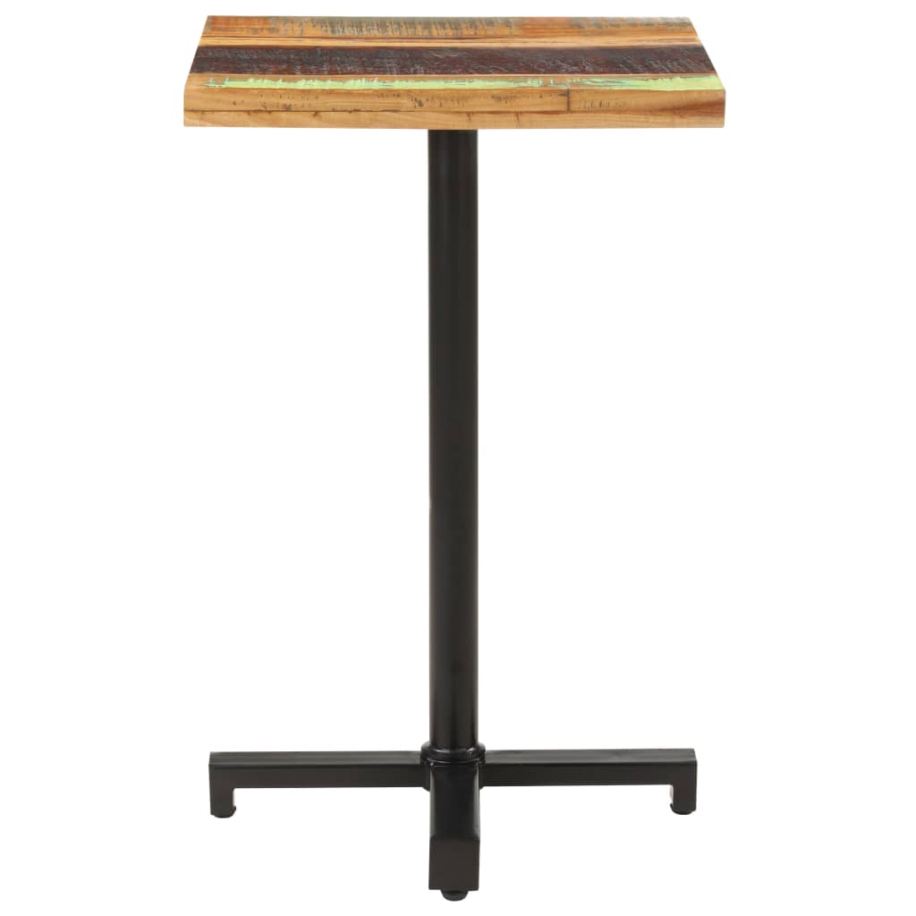 vidaXL Bistro Table Square 50x50x75 cm Solid Reclaimed Wood