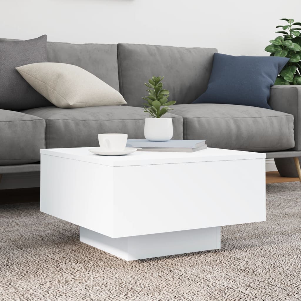 vidaXL Coffee Table White 55x55x31 cm Engineered Wood