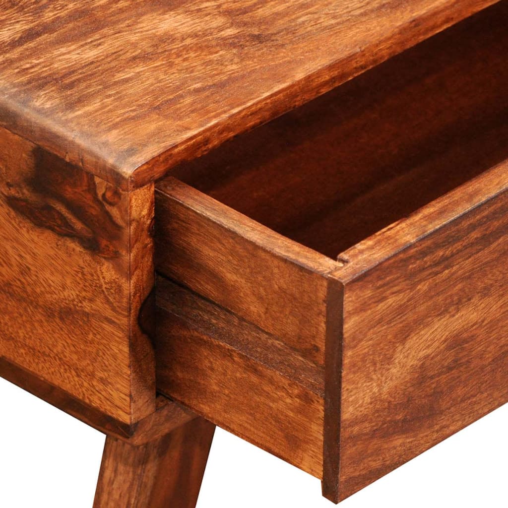 vidaXL Coffee Table with 4 Drawers 35 cm Solid Sheesham Wood