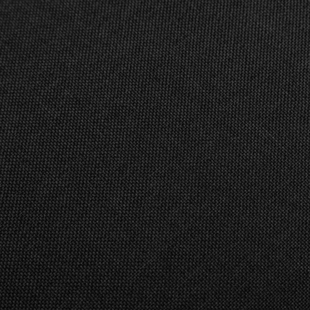 vidaXL Bar Stools 2 pcs Black Fabric