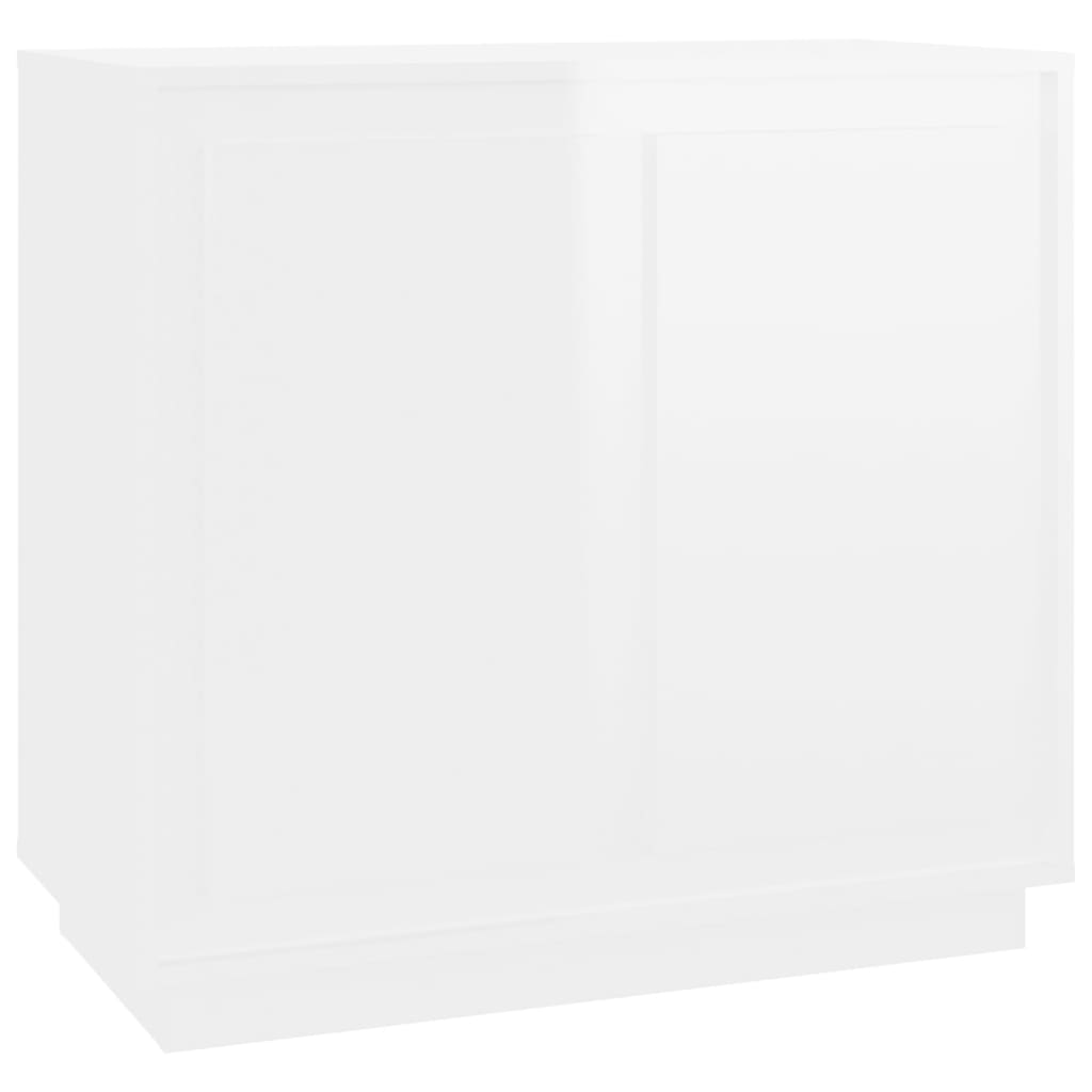 vidaXL Sideboard High Gloss White 80x34x75 cm Engineered Wood
