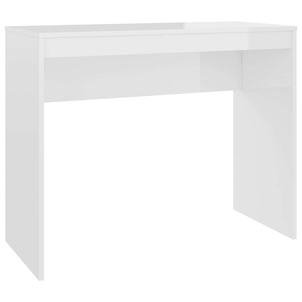 vidaXL Desk High Gloss White 90x40x72 cm Engineered Wood