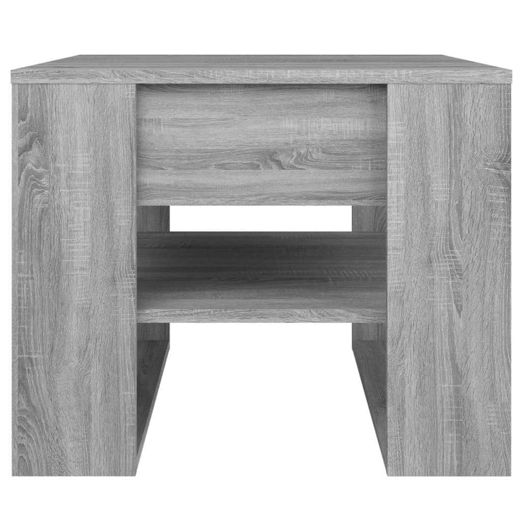 vidaXL Coffee Table Grey Sonoma 55.5x55x45 cm Engineered Wood