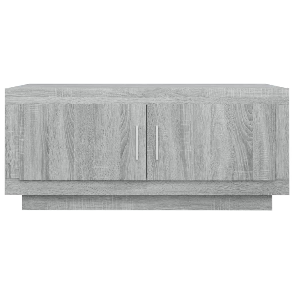 vidaXL Coffee Table Grey Sonoma 102x50x45 cm Engineered Wood