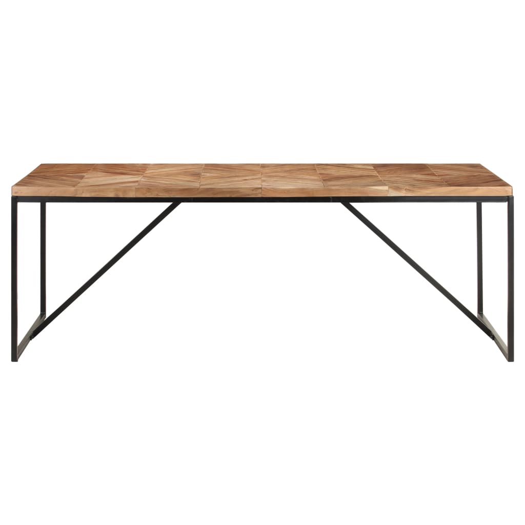 vidaXL Dining Table 200x90x76 cm Solid Acacia and Mango Wood