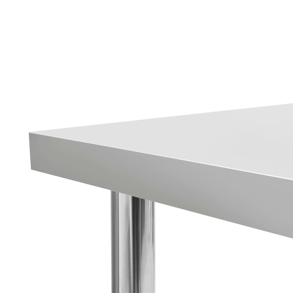 vidaXL Kitchen Work Table 120x60x85 cm Stainless Steel