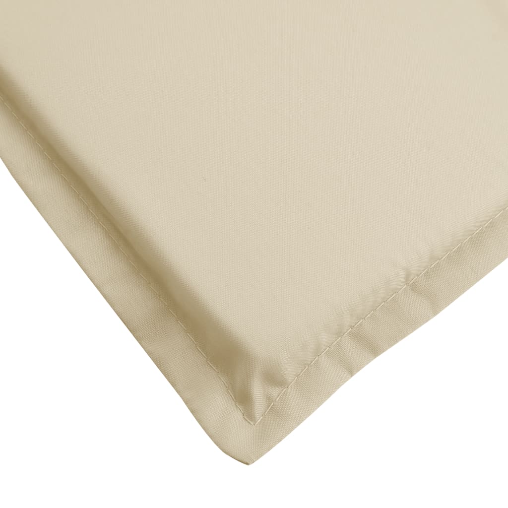 vidaXL Sun Lounger Cushion Beige 200x60x3cm Oxford Fabric