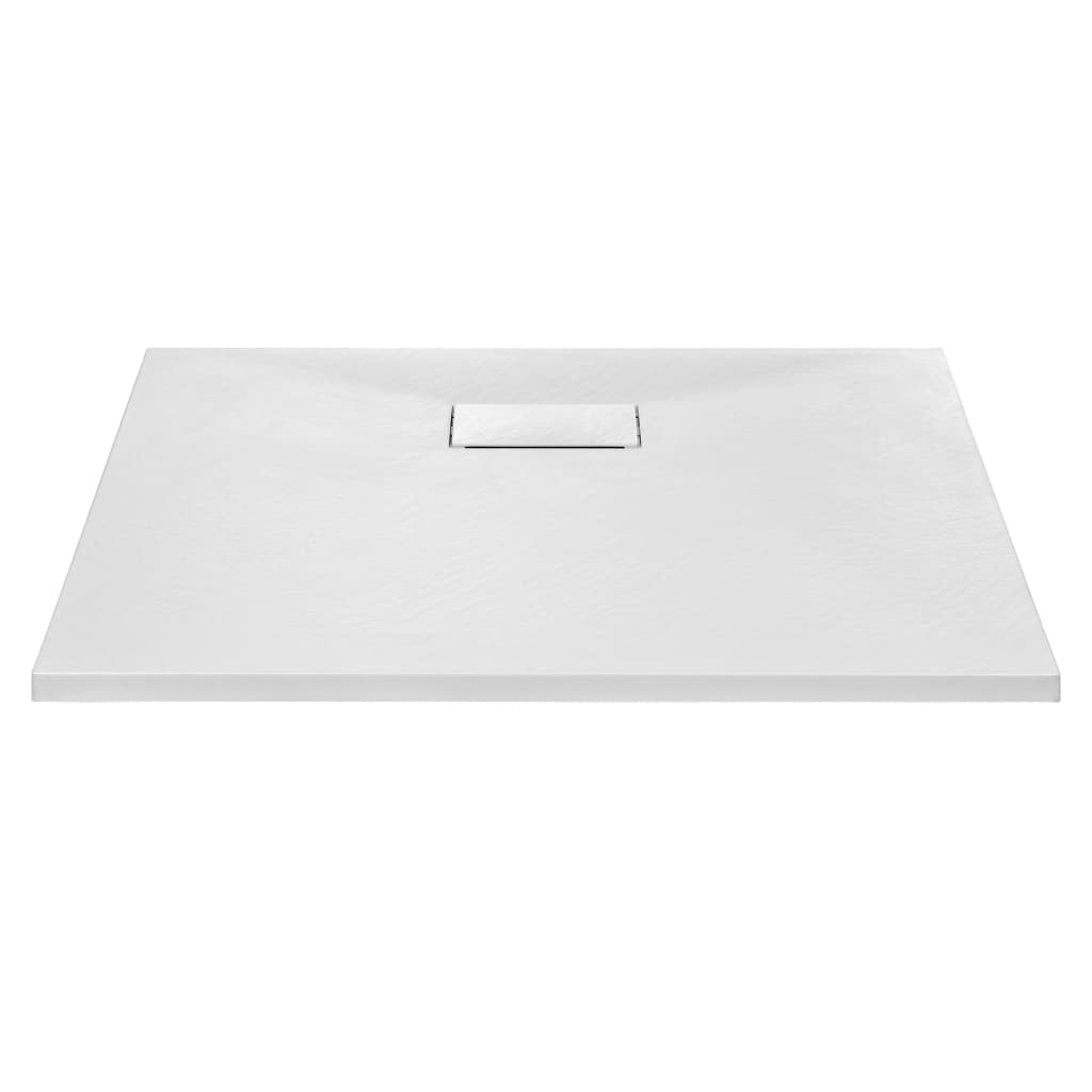 vidaXL Shower Base Tray SMC White 90x80 cm