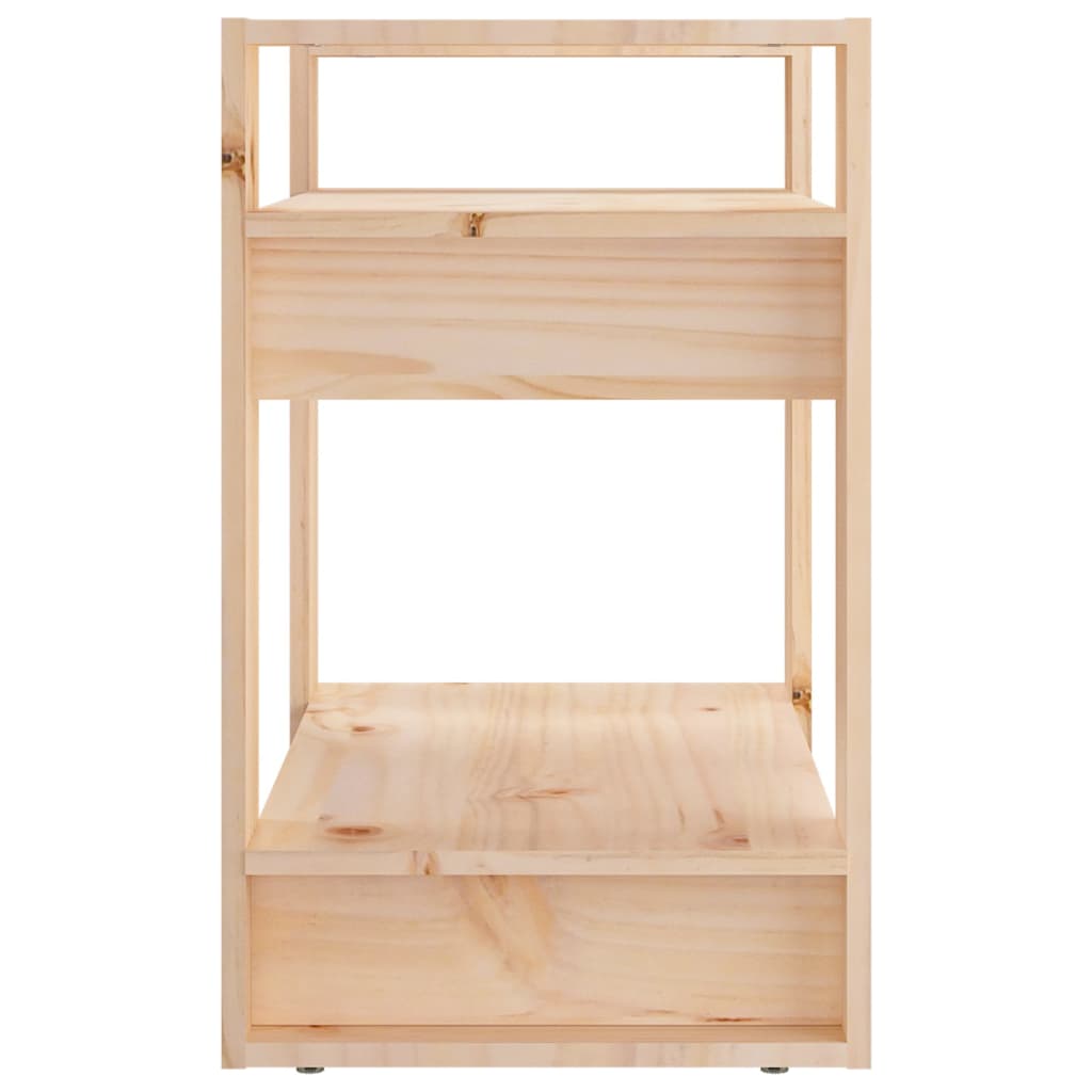 vidaXL Book Cabinet/Room Divider 60x35x57 cm Solid Wood Pine