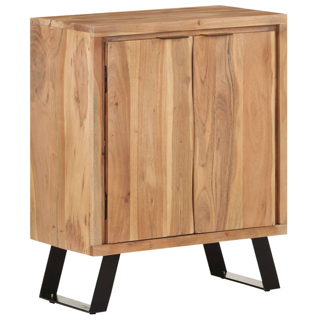 vidaXL Sideboard 60x36x76 cm Solid Acacia Wood with Live Edges