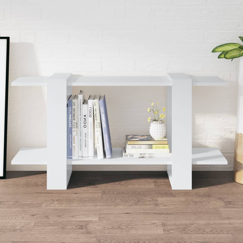 vidaXL Book Cabinet White 100x30x51 cm Engineered Wood