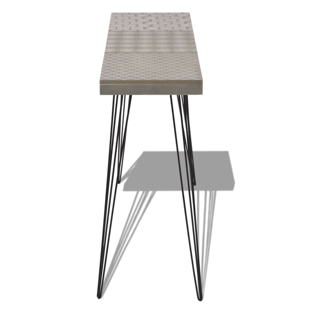 vidaXL Console Table 90x30x71.5 cm Grey