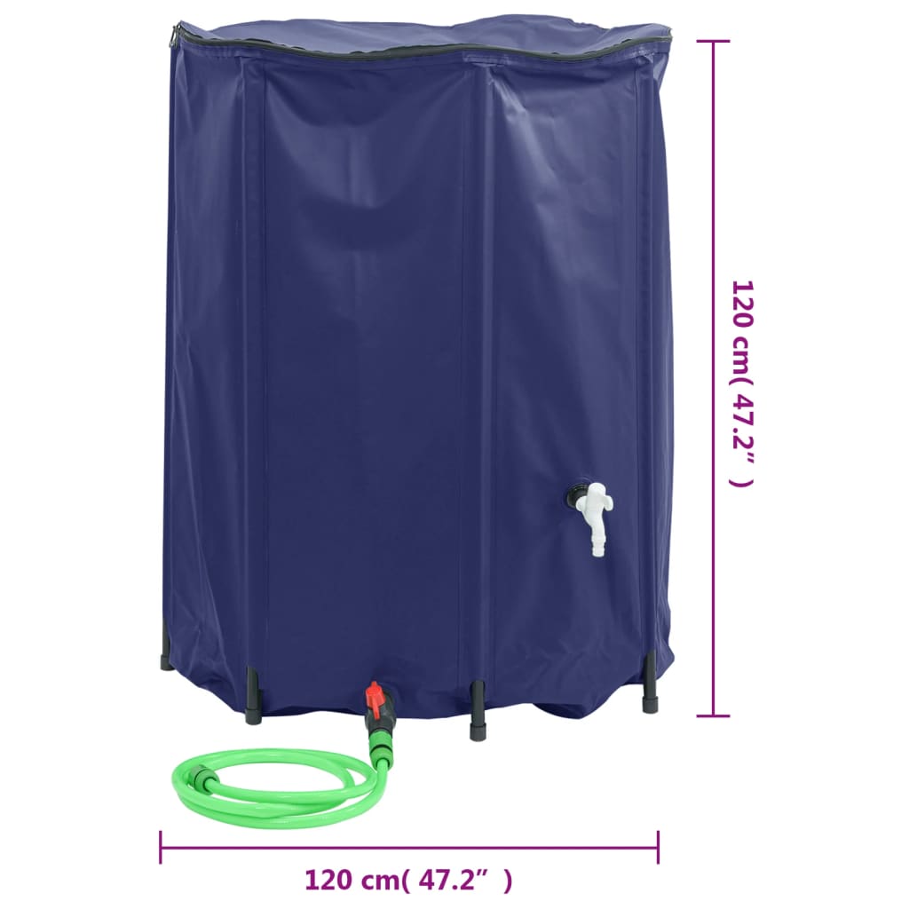 vidaXL Water Tank with Tap Foldable 1350 L PVC