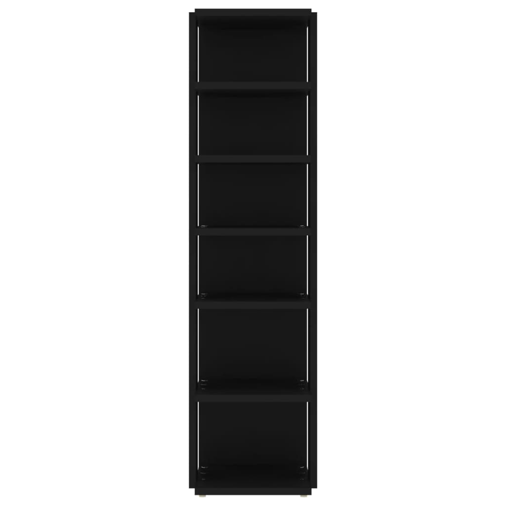 vidaXL Shoe Cabinets 2 pcs Black 27.5x27x102 cm