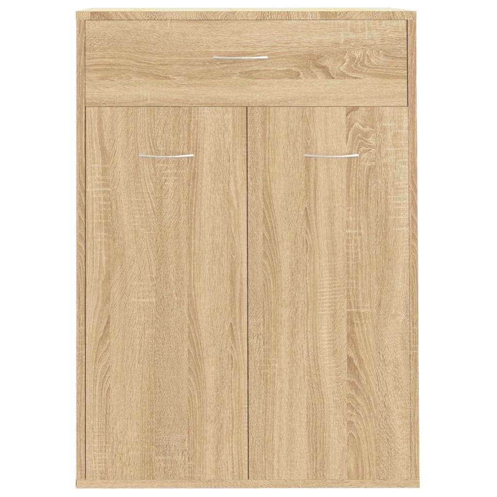 vidaXL Shoe Cabinet Sonoma Oak 60x35x84 cm Engineered Wood