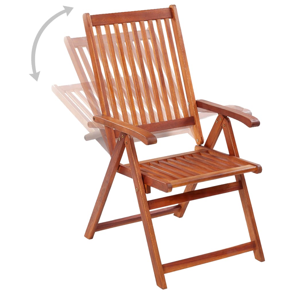 vidaXL Folding Garden Chairs 6 pcs Solid Acacia Wood