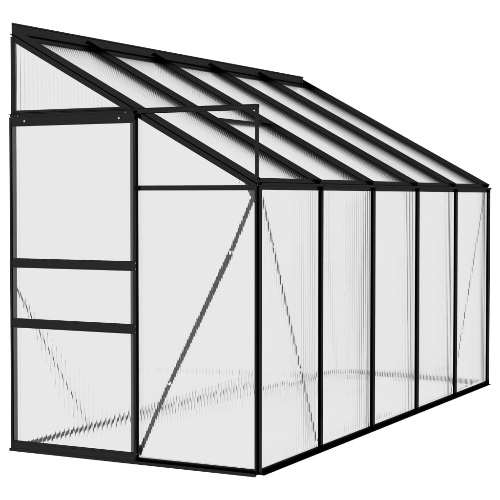 vidaXL Greenhouse Anthracite Aluminium 6.23 m³