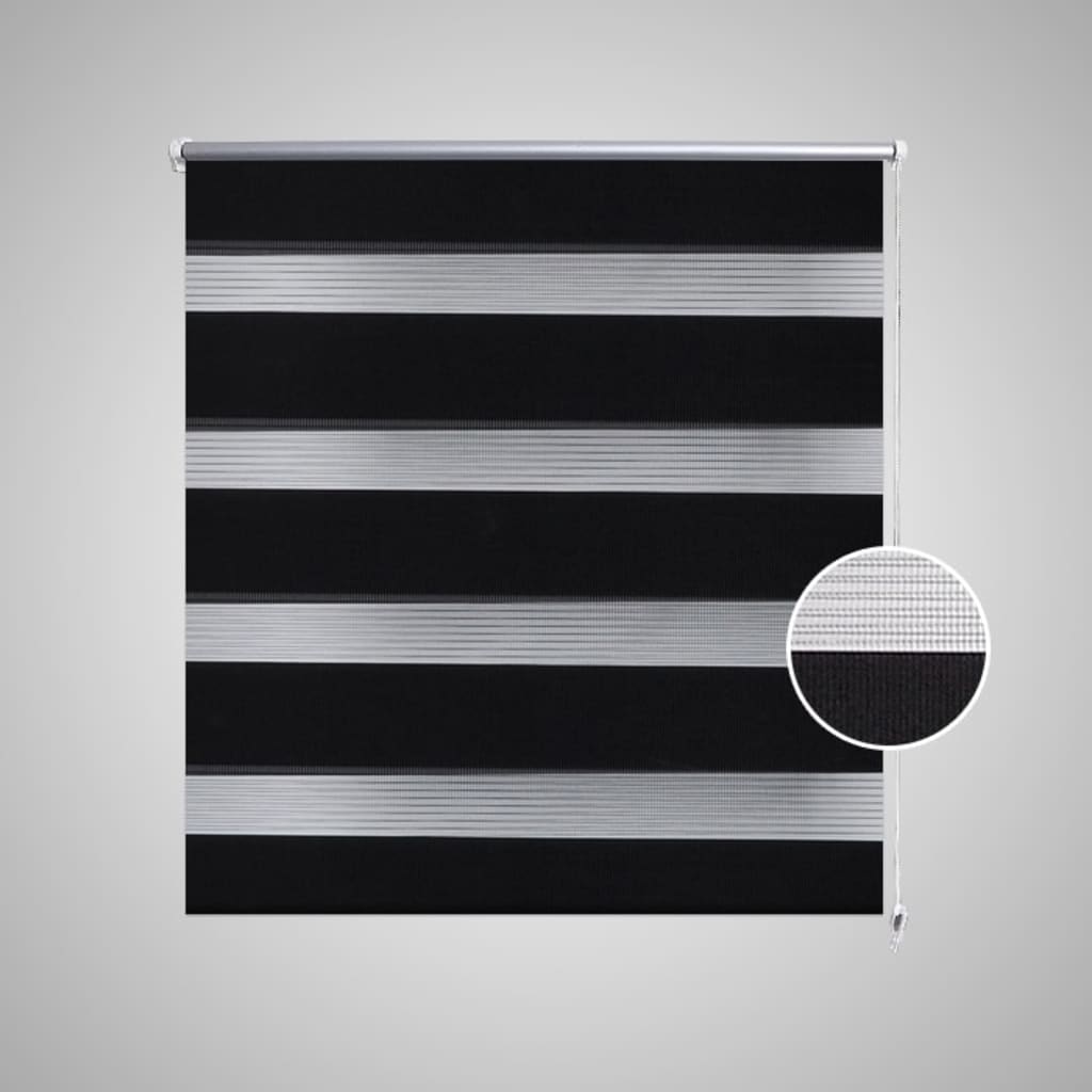 Zebra Blind 100 x 175 cm Black