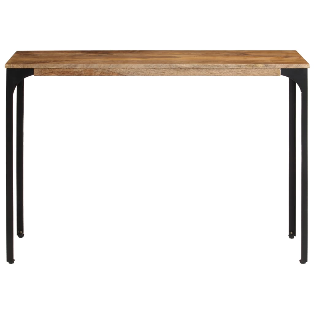 vidaXL Console Table Brown 110x35x76 cm Solid Wood Mango and Iron