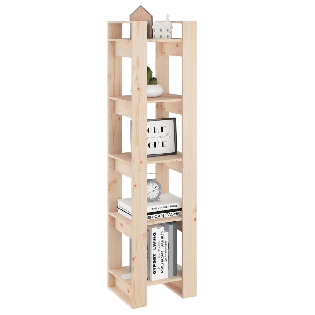vidaXL Book Cabinet/Room Divider 41x35x160 cm Solid Wood Pine