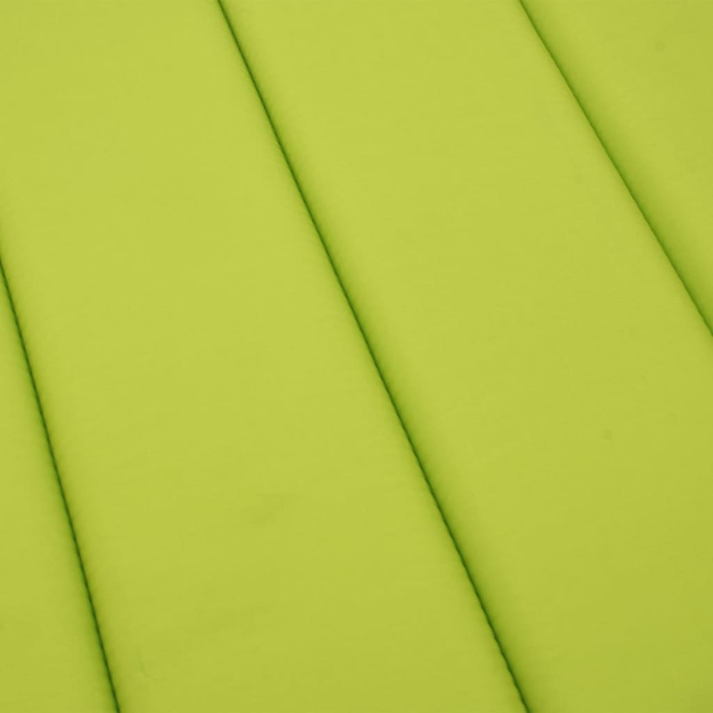 vidaXL Sun Lounger Cushion Bright Green 200x60x3cm Oxford Fabric