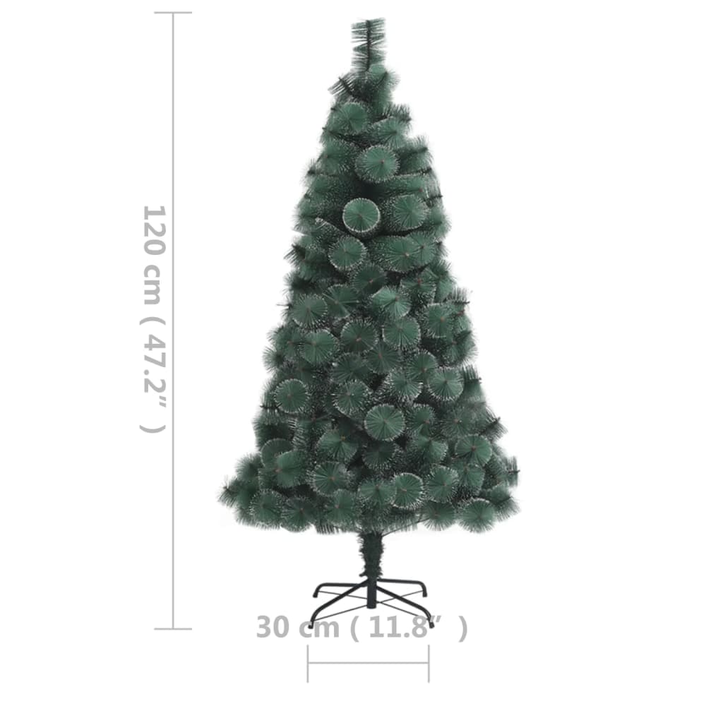 vidaXL Artificial Pre-lit Christmas Tree Green 120 cm PVC&PE