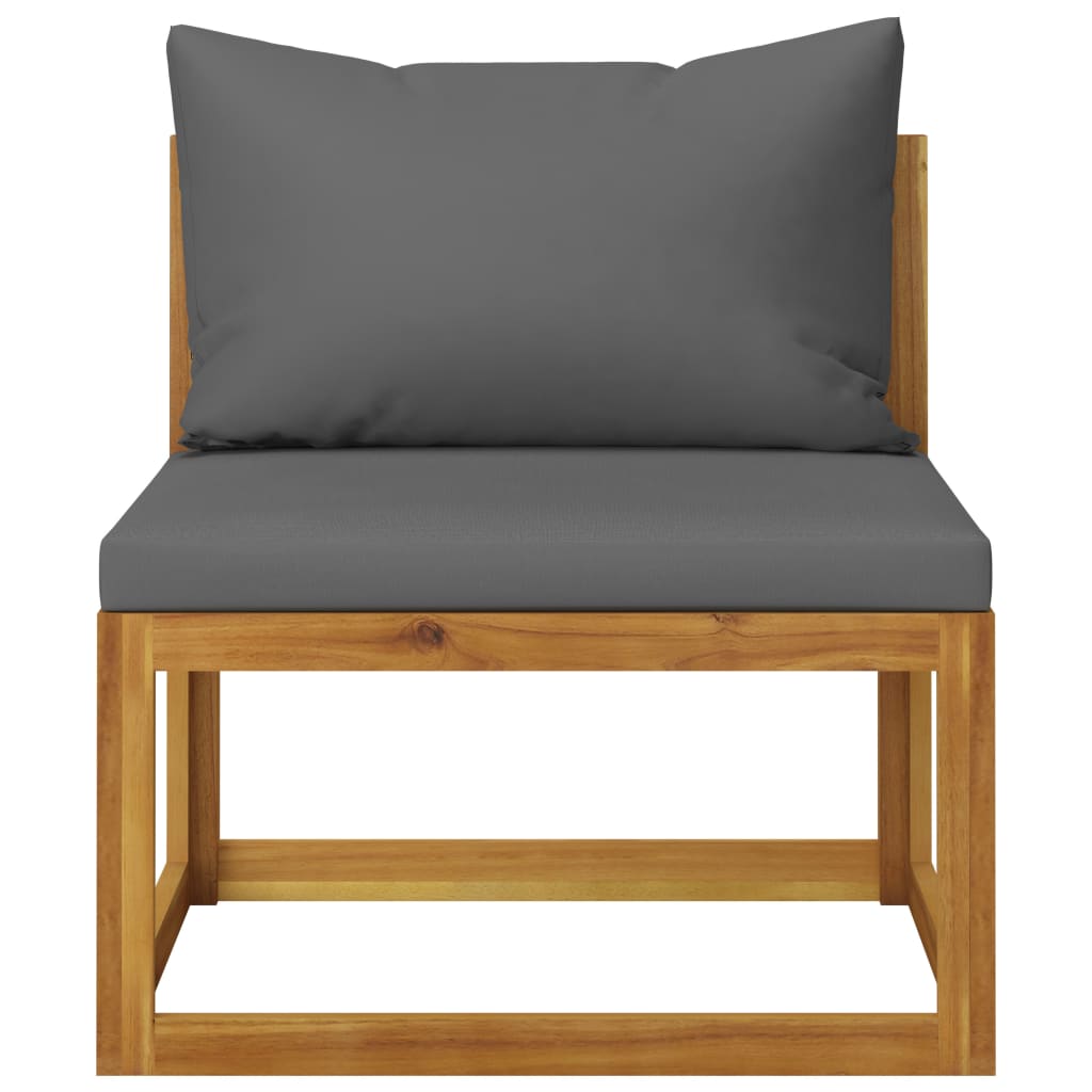 vidaXL 10 Piece Garden Lounge Set with Cushion Solid Acacia Wood