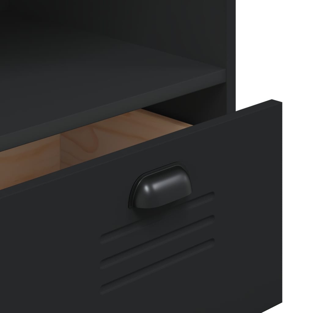 vidaXL Bookcase VIKEN Black 80x40x90 cm Engineered Wood