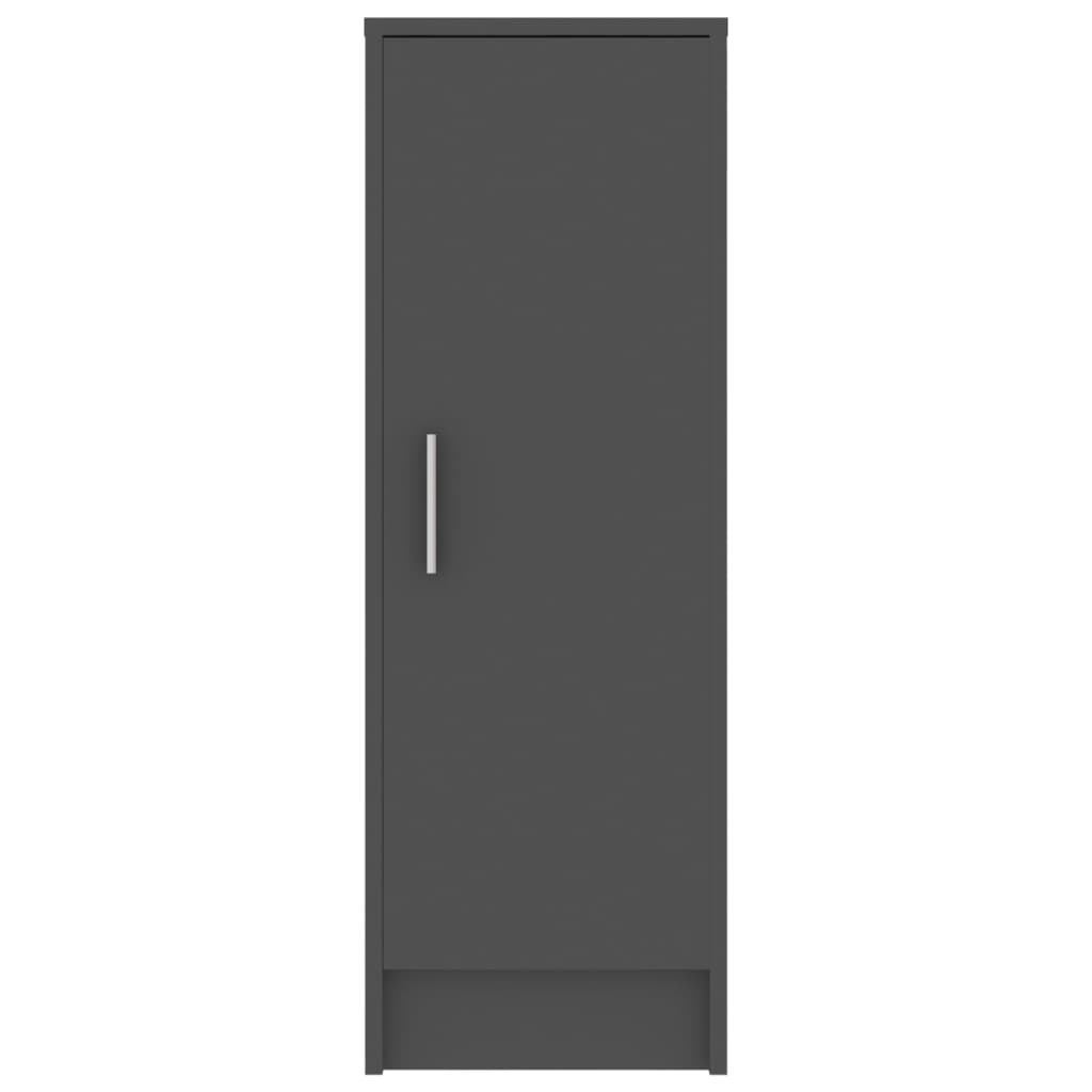 vidaXL Shoe Cabinet Grey 32x35x92 cm Engineered Wood