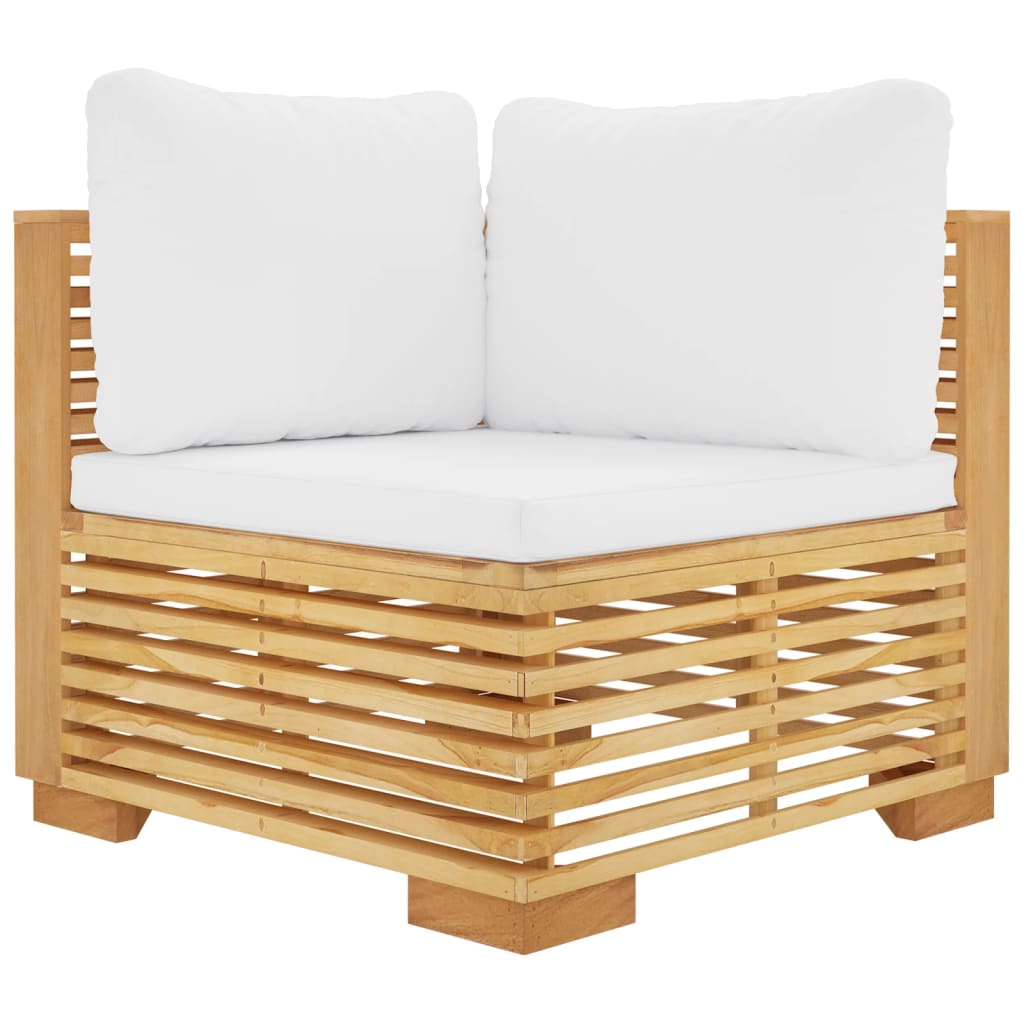 vidaXL 9 Piece Garden Lounge Set with Cushions Solid Wood Teak