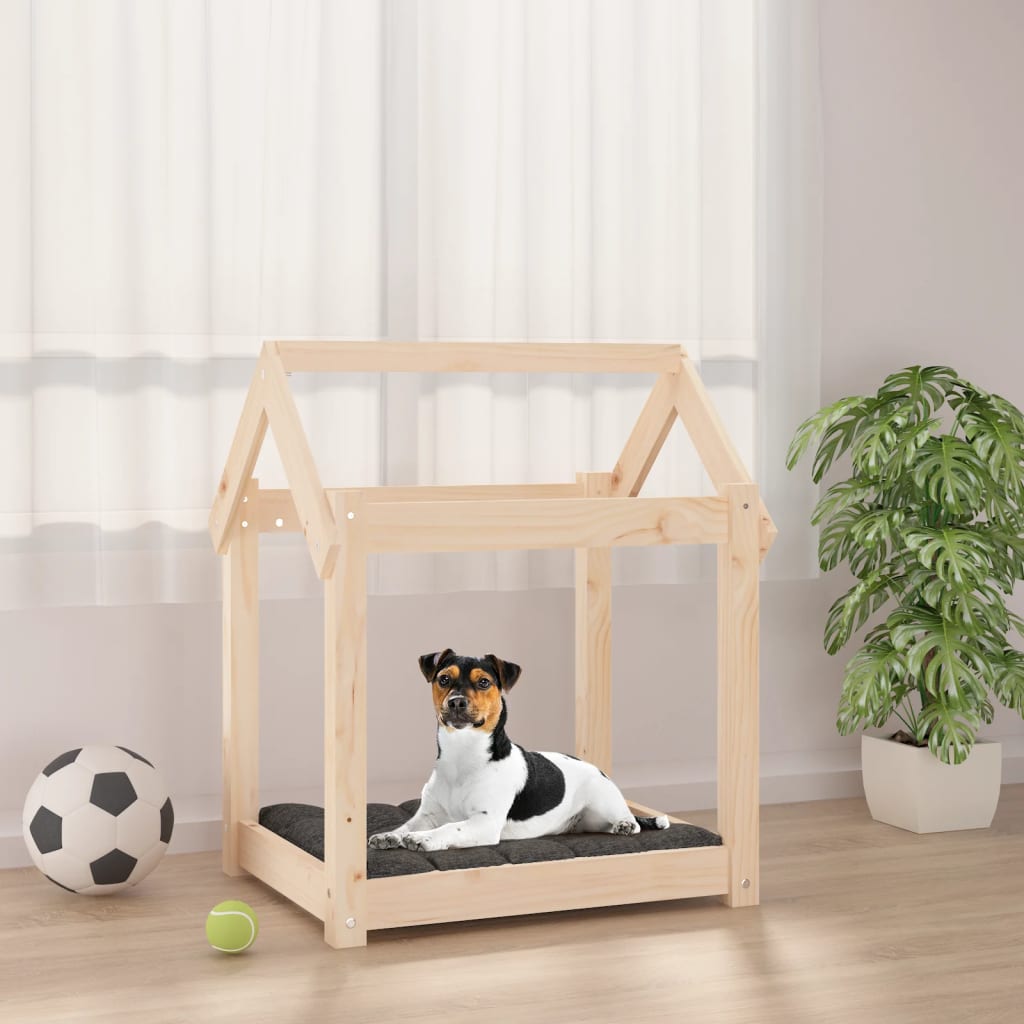 vidaXL Dog Bed 61x50x70 cm Solid Wood Pine
