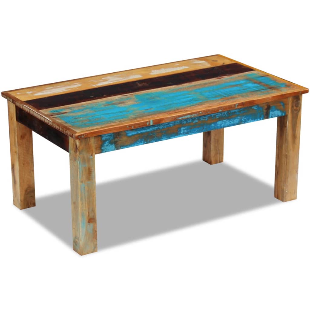 vidaXL Coffee Table Solid Reclaimed Wood 100x60x45 cm