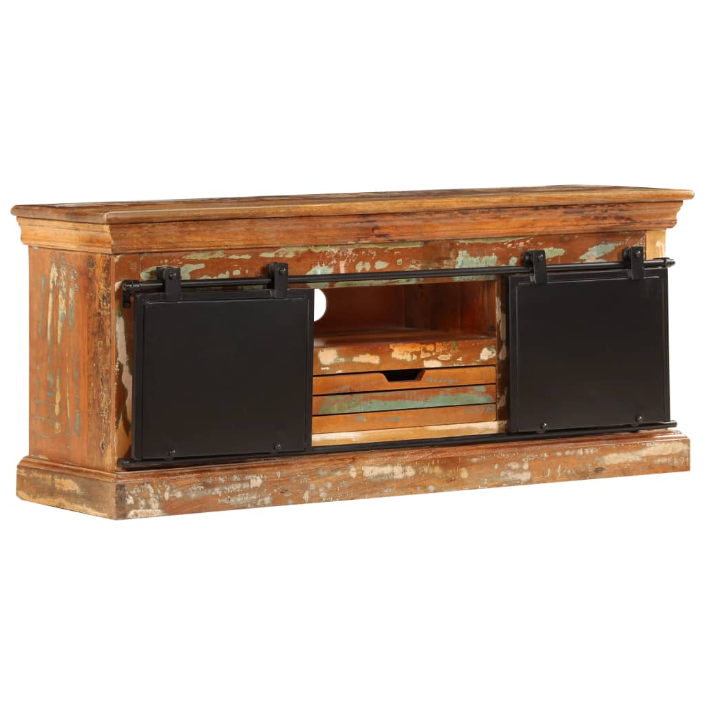 vidaXL TV Cabinet 110x30x45 cm Solid Reclaimed Wood