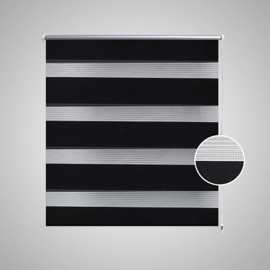 Zebra Blind 120 x 175 cm Black