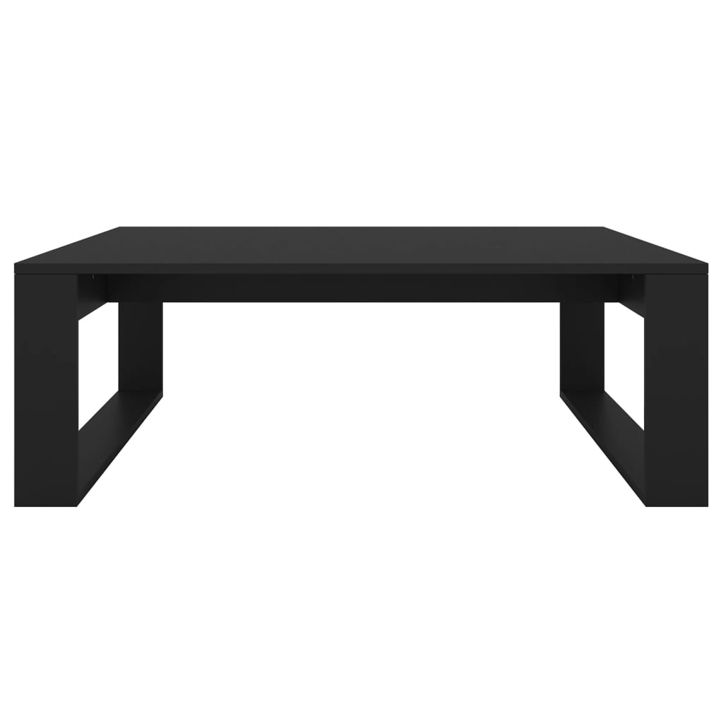vidaXL Coffee Table Black 100x100x35 cm Engineered Wood