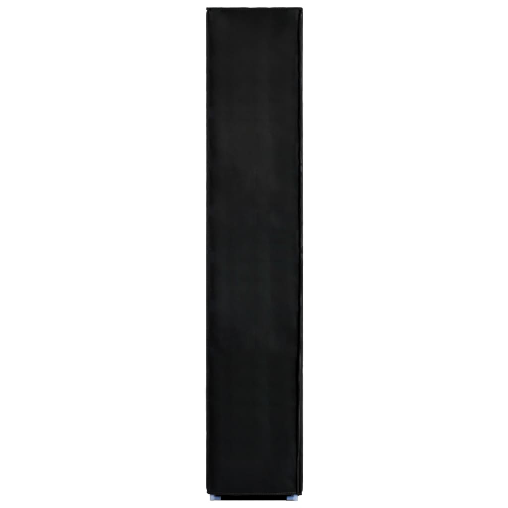 vidaXL Shoe Cabinet Black 60x30x166 cm Fabric