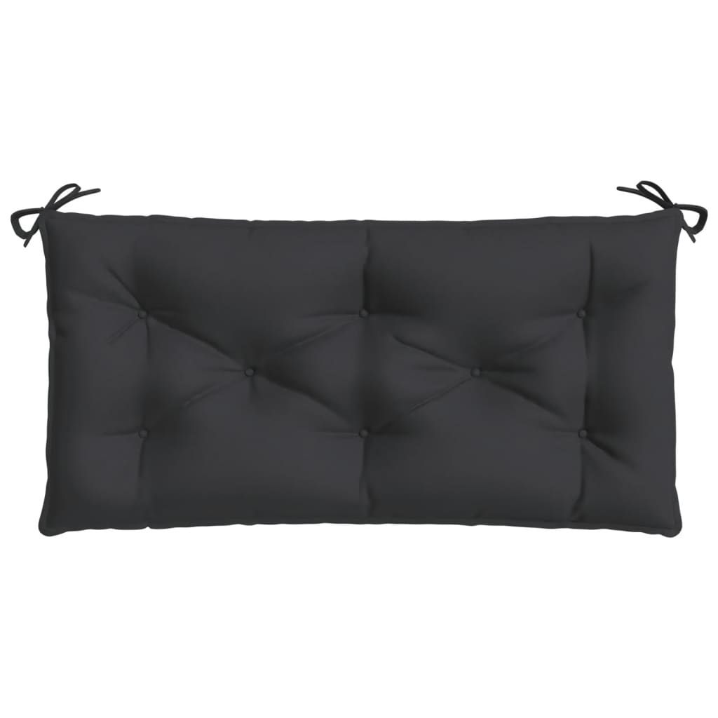 vidaXL Garden Bench Cushion Black 100x50x7 cm Oxford Fabric