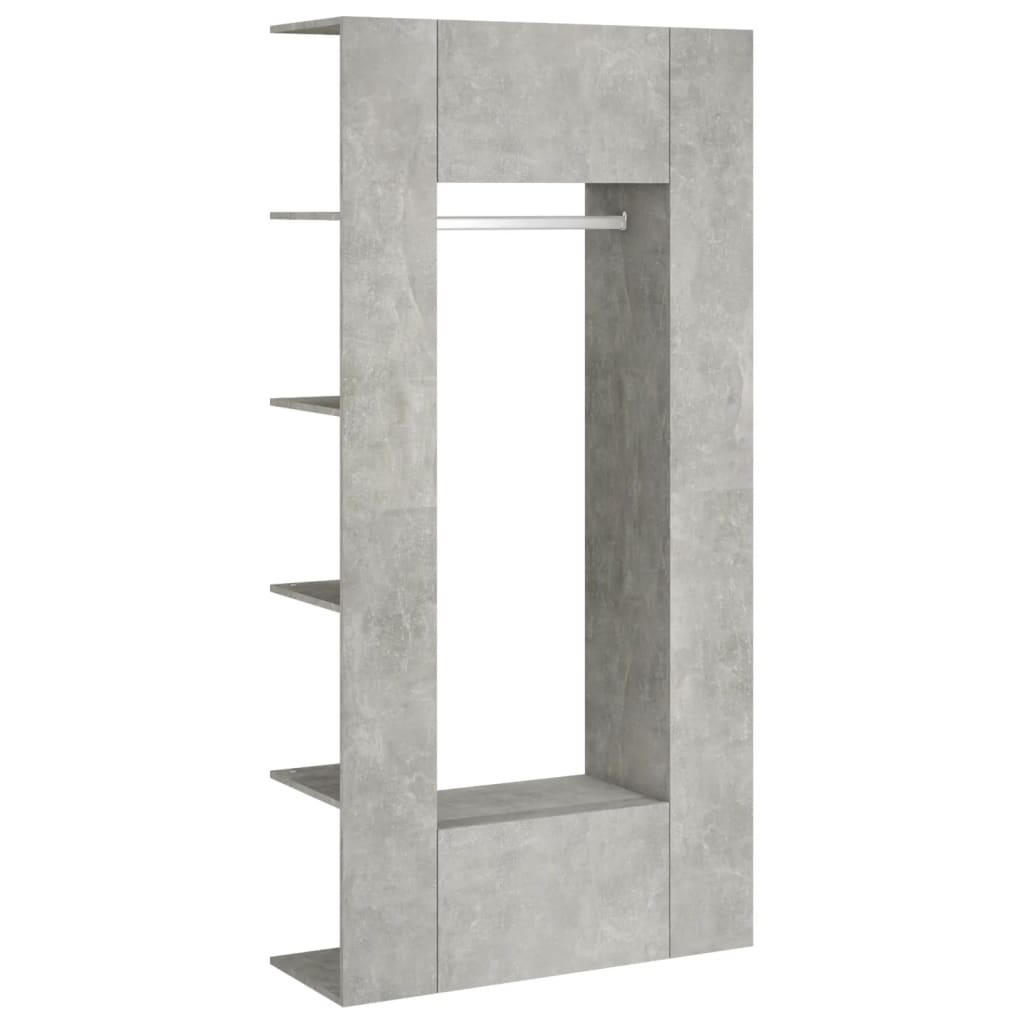 vidaXL Hallway Cabinets 2 pcs Concrete Grey Engineered Wood