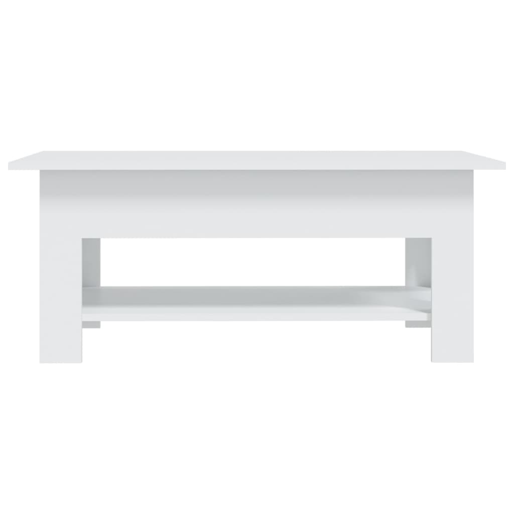 vidaXL Coffee Table White 102x55x42 cm Engineered Wood