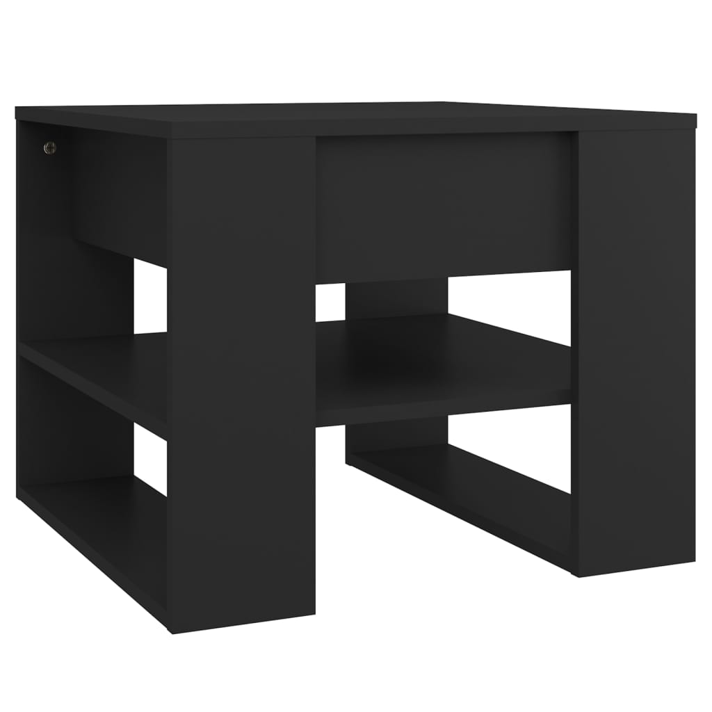 vidaXL Coffee Table Black 55.5x55x45 cm Engineered Wood